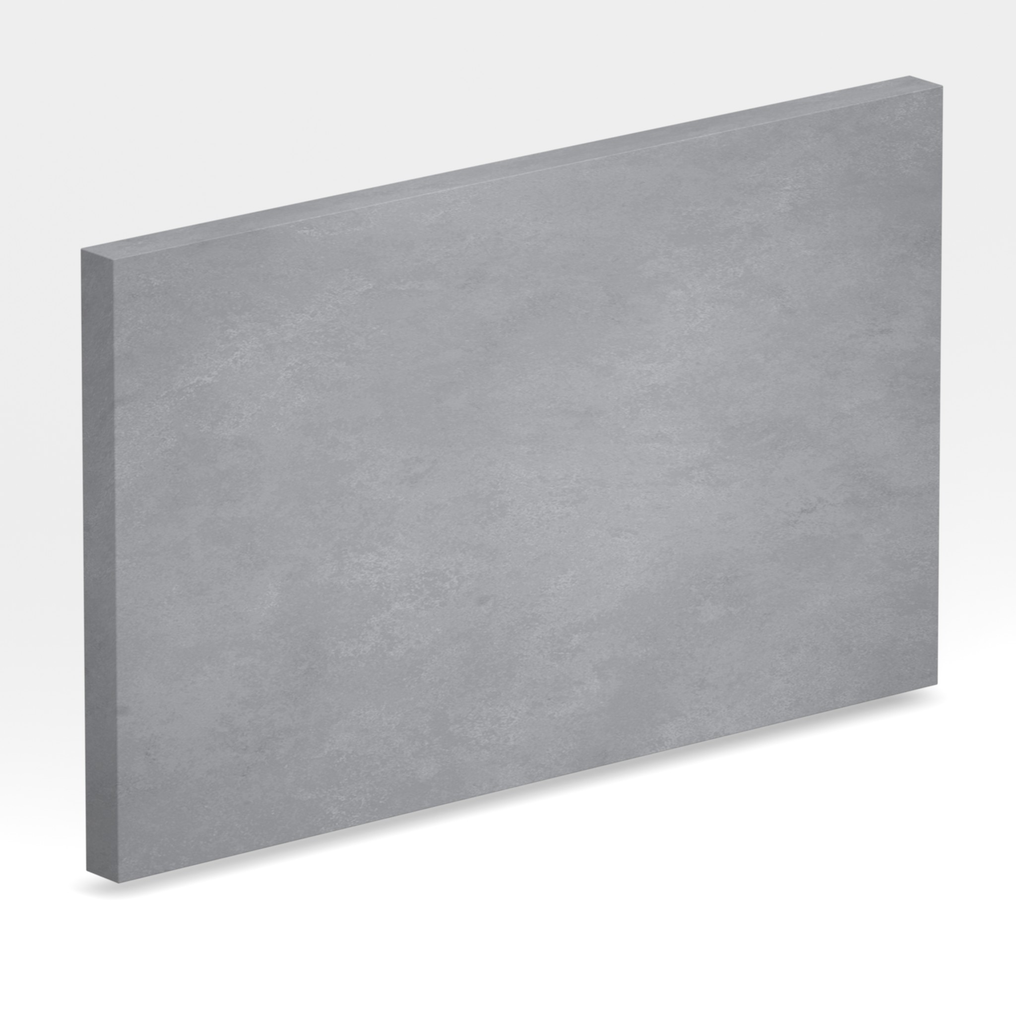 Rendu 3D de la tranche du coloris Concrete Cloud sablé en Quartz Mstone
