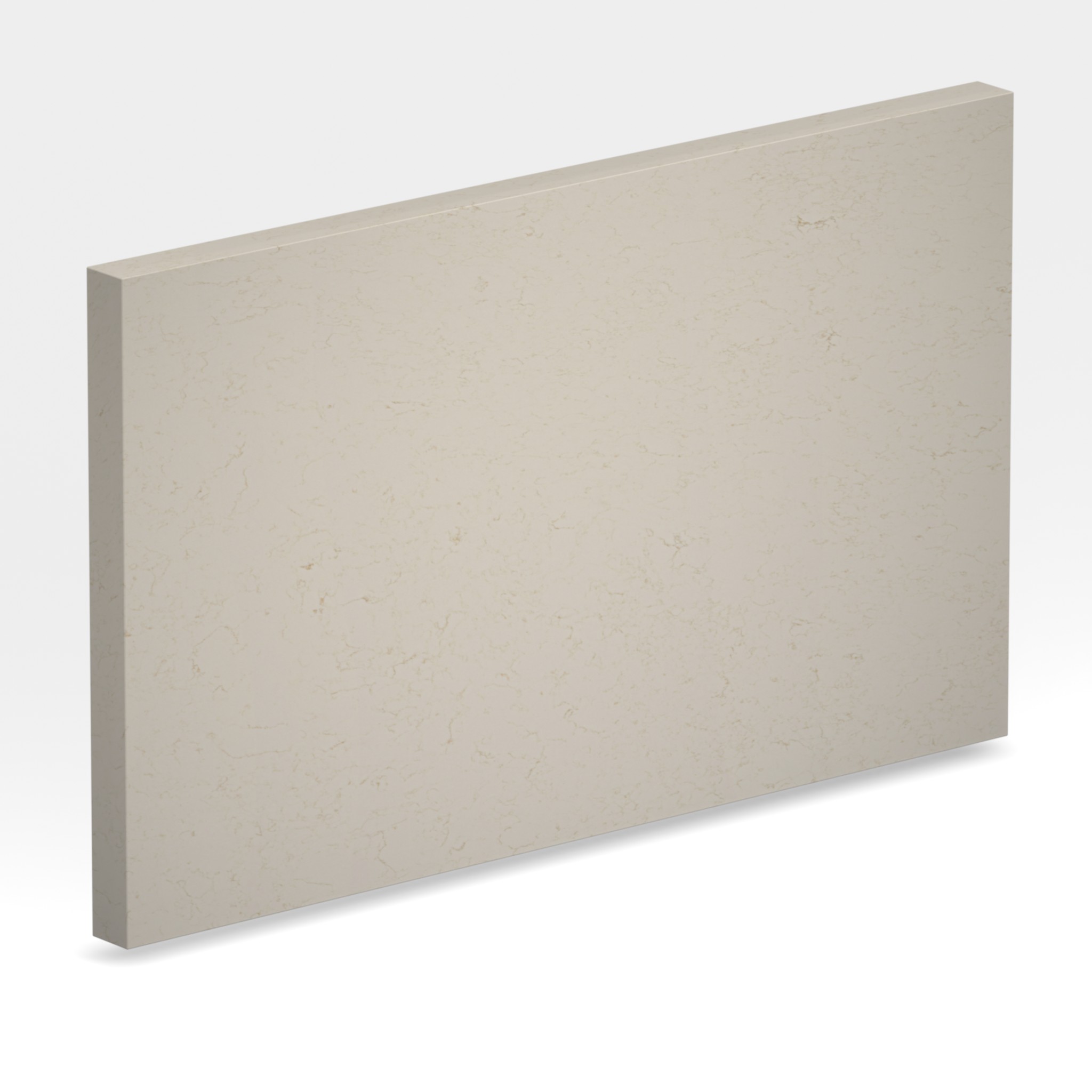 Rendu 3D de la tranche du coloris Cream Canyon en Quartz Mstone