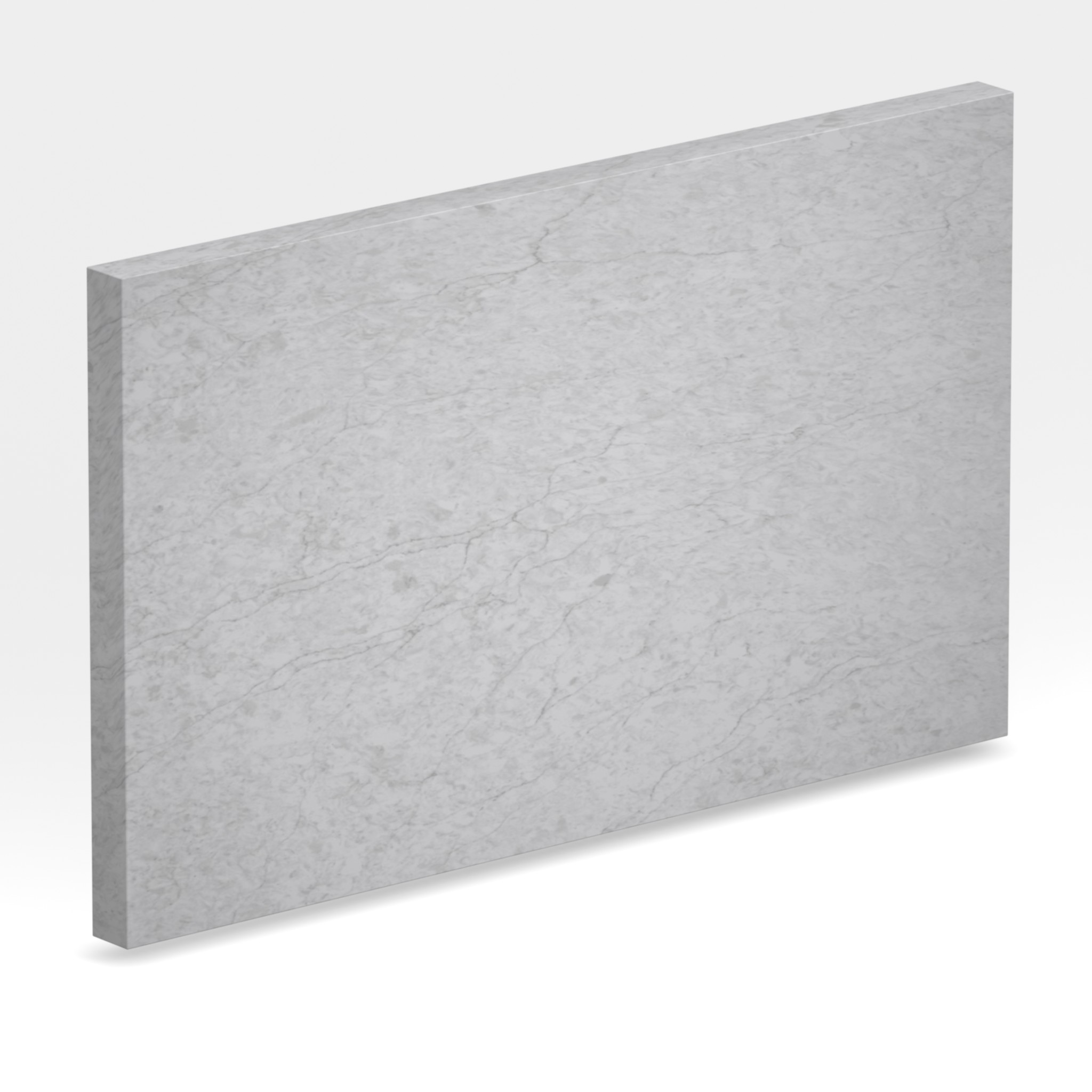 Rendu 3D de la tranche du coloris Nobel White en Quartz Mstone