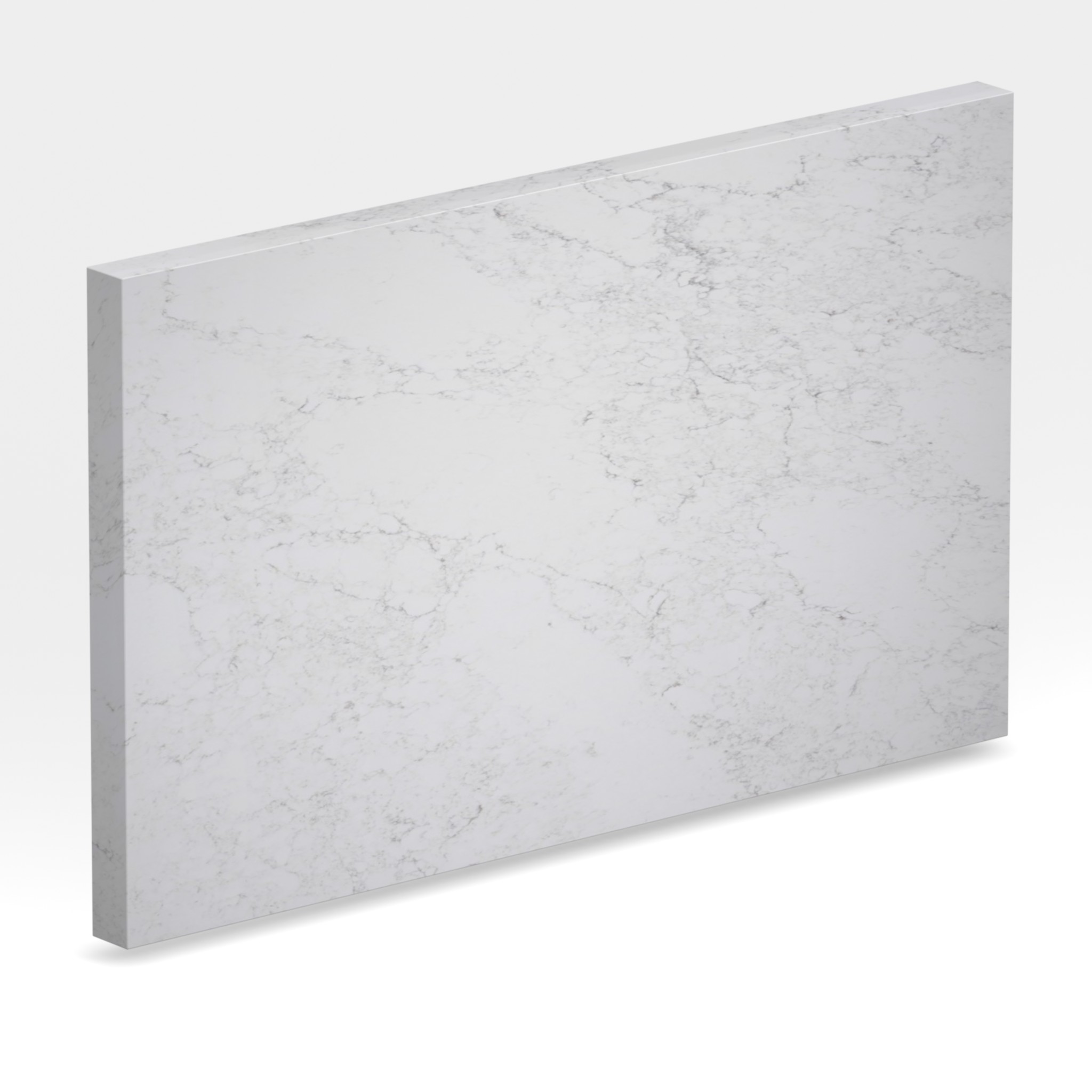 Rendu 3D de la tranche du coloris White Arabesque en Quartz Mstone