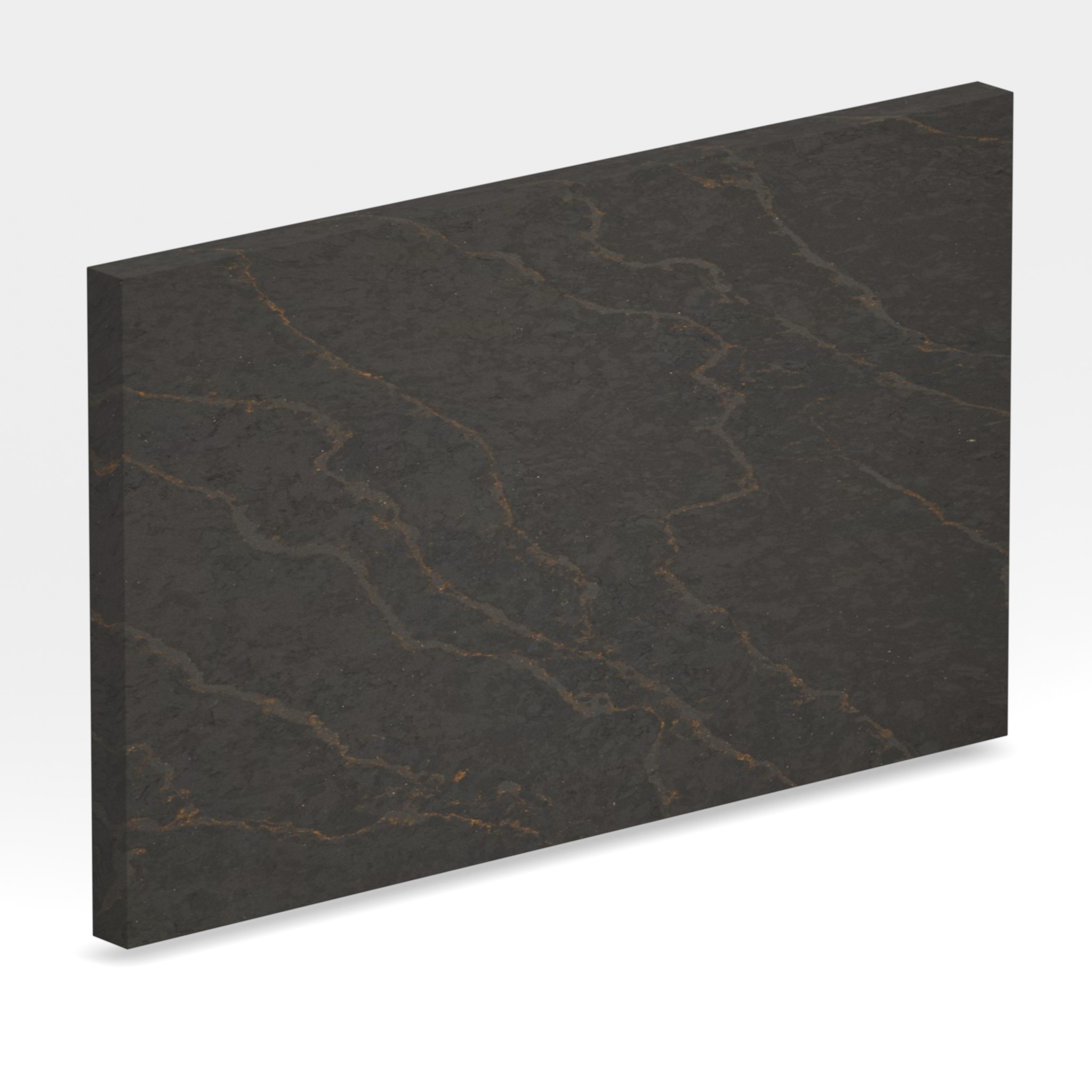 Rendu 3D de la tranche du coloris Bohemian Flame en Quartz Silestone