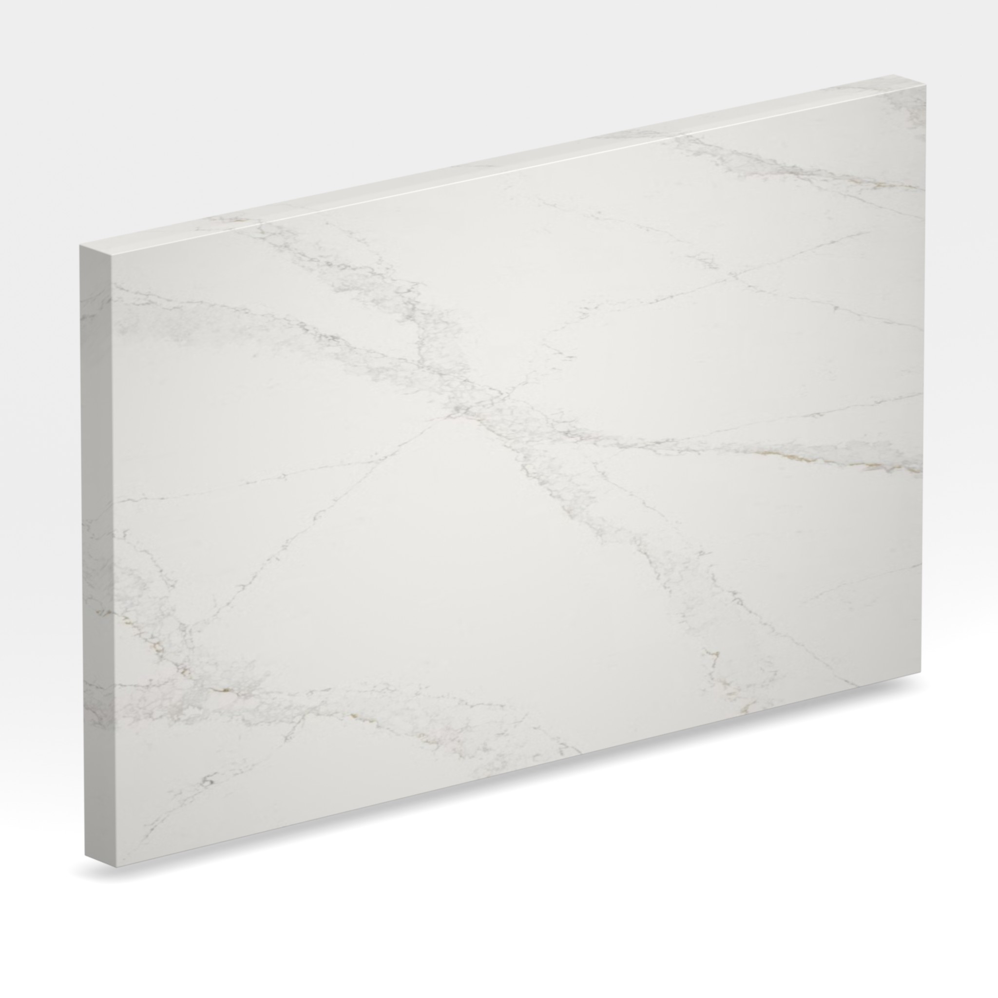 Rendu 3D de la tranche du coloris Bronze Rivers en Quartz Silestone