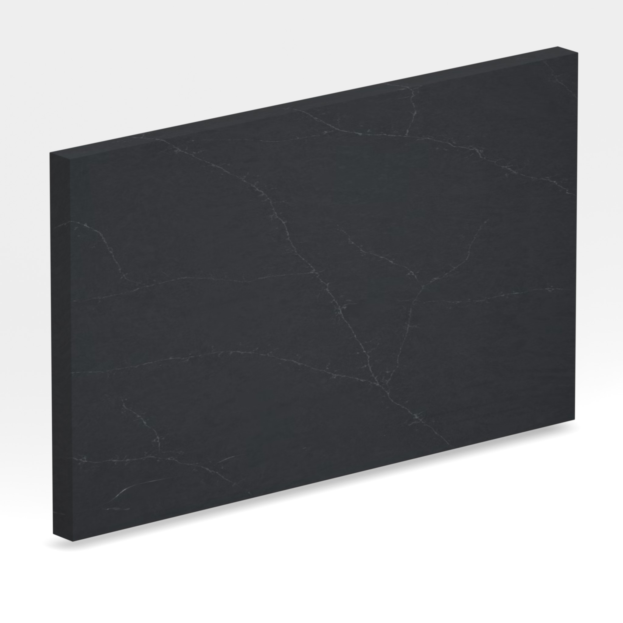 Rendu 3D de la tranche du coloris Charcoal Soapstone en Quartz Silestone