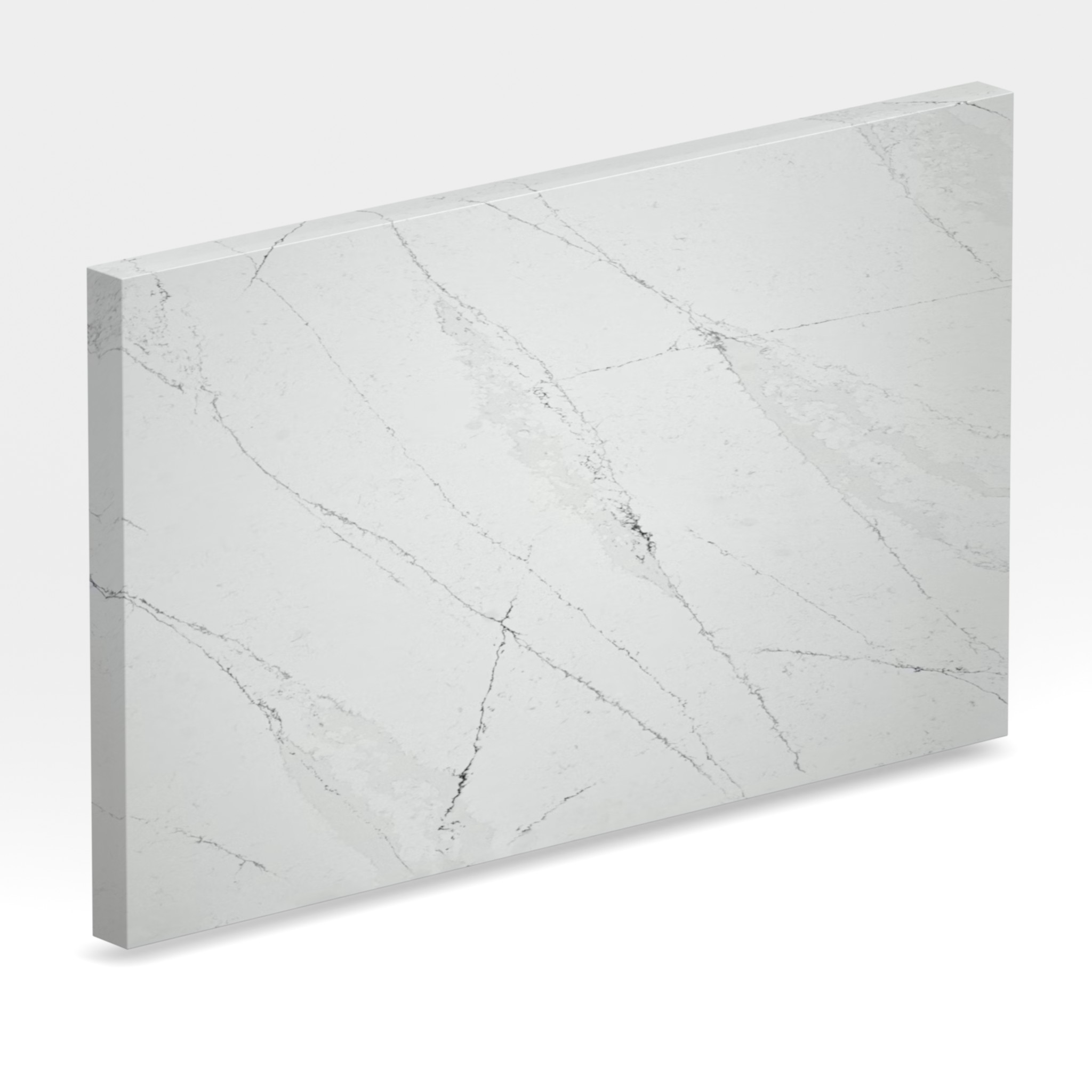 Rendu 3D de la tranche du coloris Ethereal Noctis en Quartz Silestone