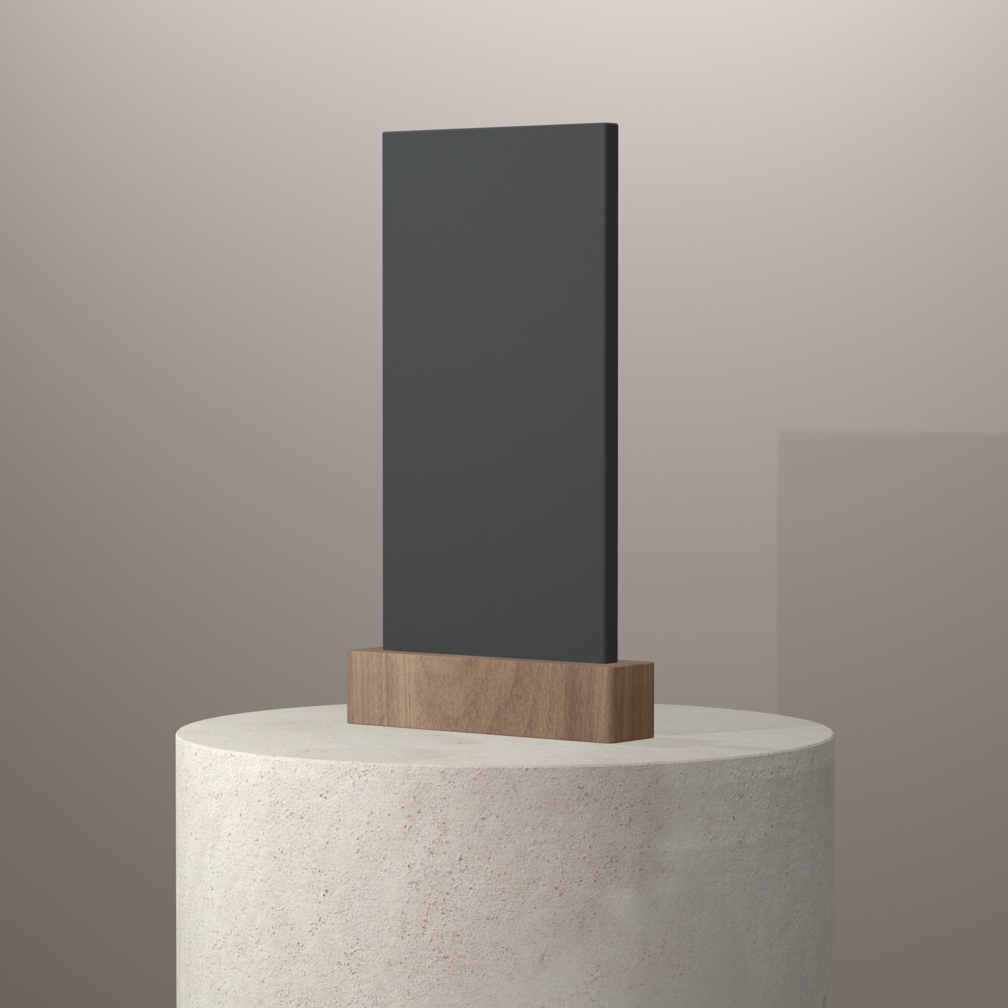 Rendu 3D du coloris Marengo sur piédestal