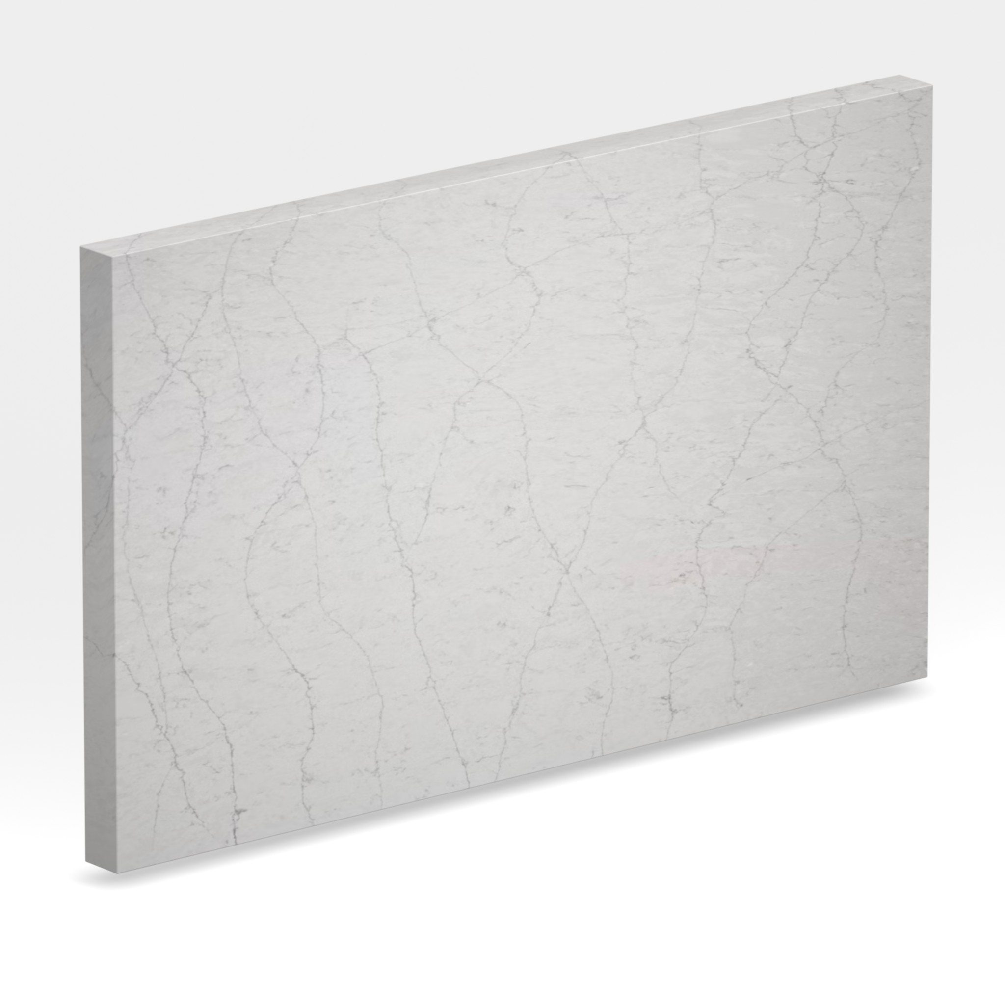 Rendu 3D de la tranche du coloris Pearl Jasmine en Quartz Silestone