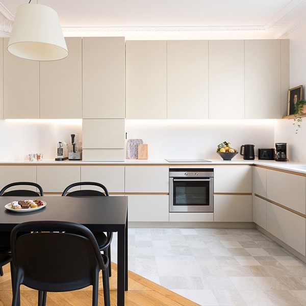 Réalisation n°3 du plan de travail Blanco Maple 14 en Quartz Silestone