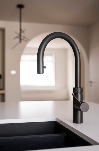 Réalisation n°8 du plan de travail Blanco Norte 14 en Quartz Silestone