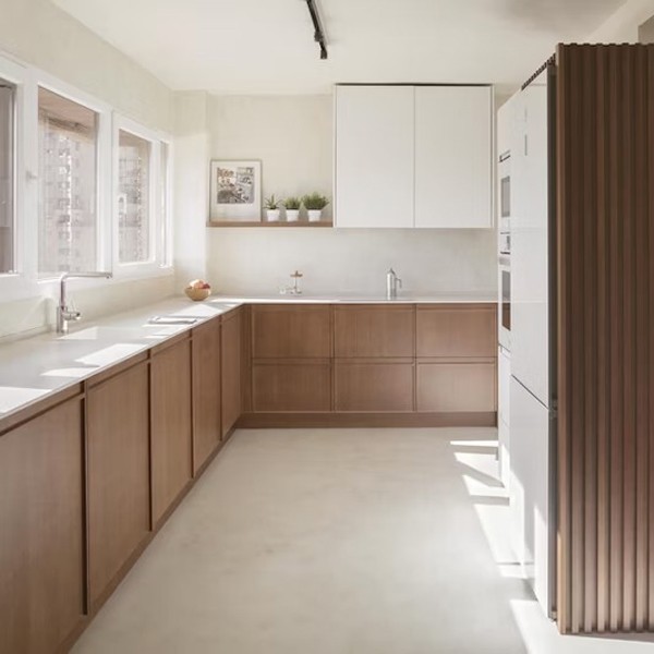 Réalisation n°1 du plan de travail Blanco Zeus en Quartz Silestone
