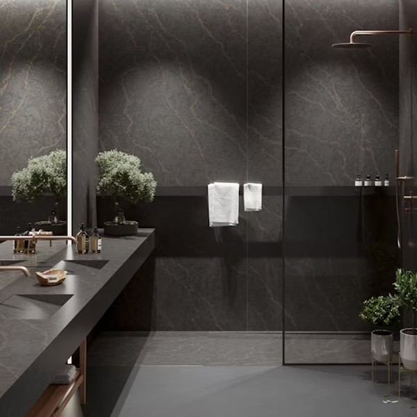 Réalisation n°2 du plan de travail Bohemian Flame en Quartz Silestone