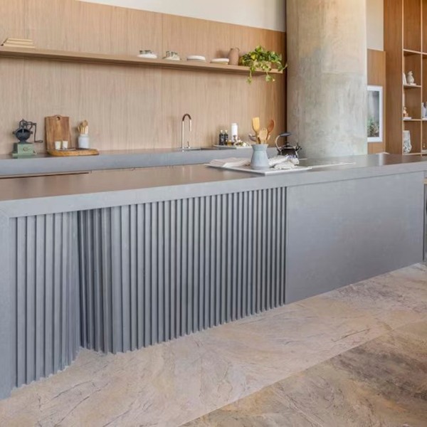 Réalisation n°2 du plan de travail Brass Relish en Quartz Silestone