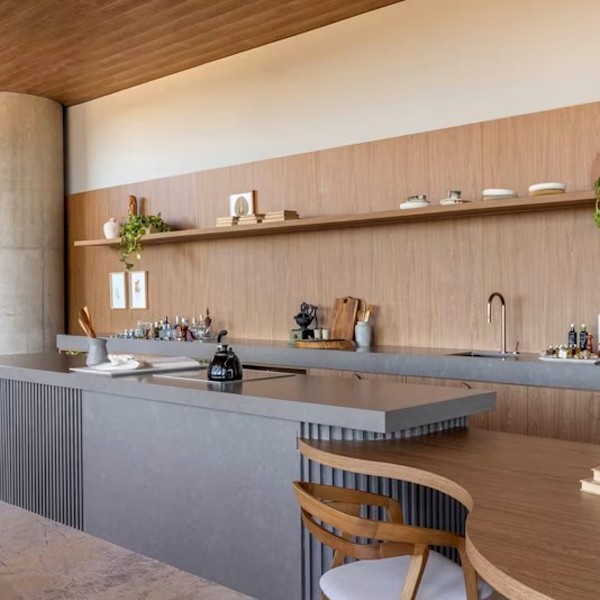 Réalisation n°3 du plan de travail Brass Relish en Quartz Silestone