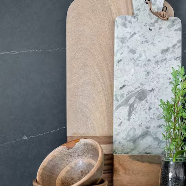 Réalisation n°4 du plan de travail Charcoal Soapstone en Quartz Silestone