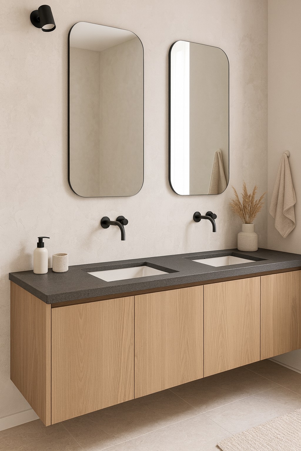 Réalisation n°2 du plan de travail Cinder Craze en Quartz Silestone