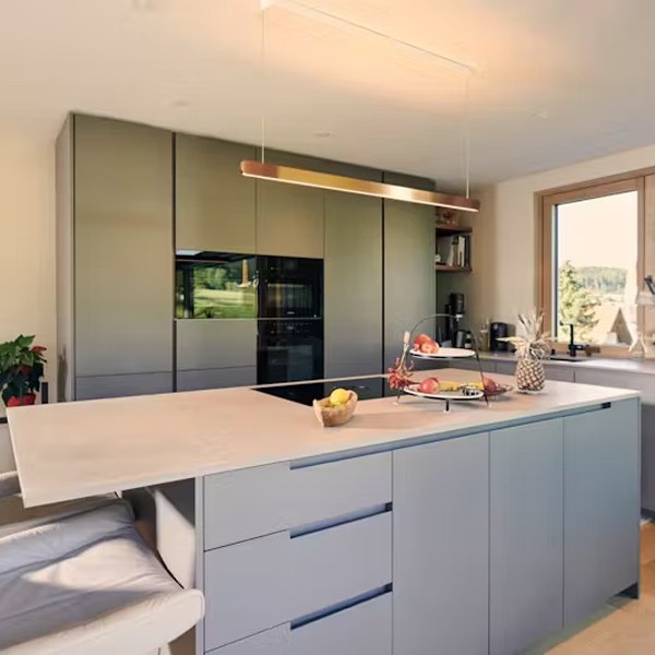 Réalisation n°4 du plan de travail Coral Clay Colour en Quartz Silestone