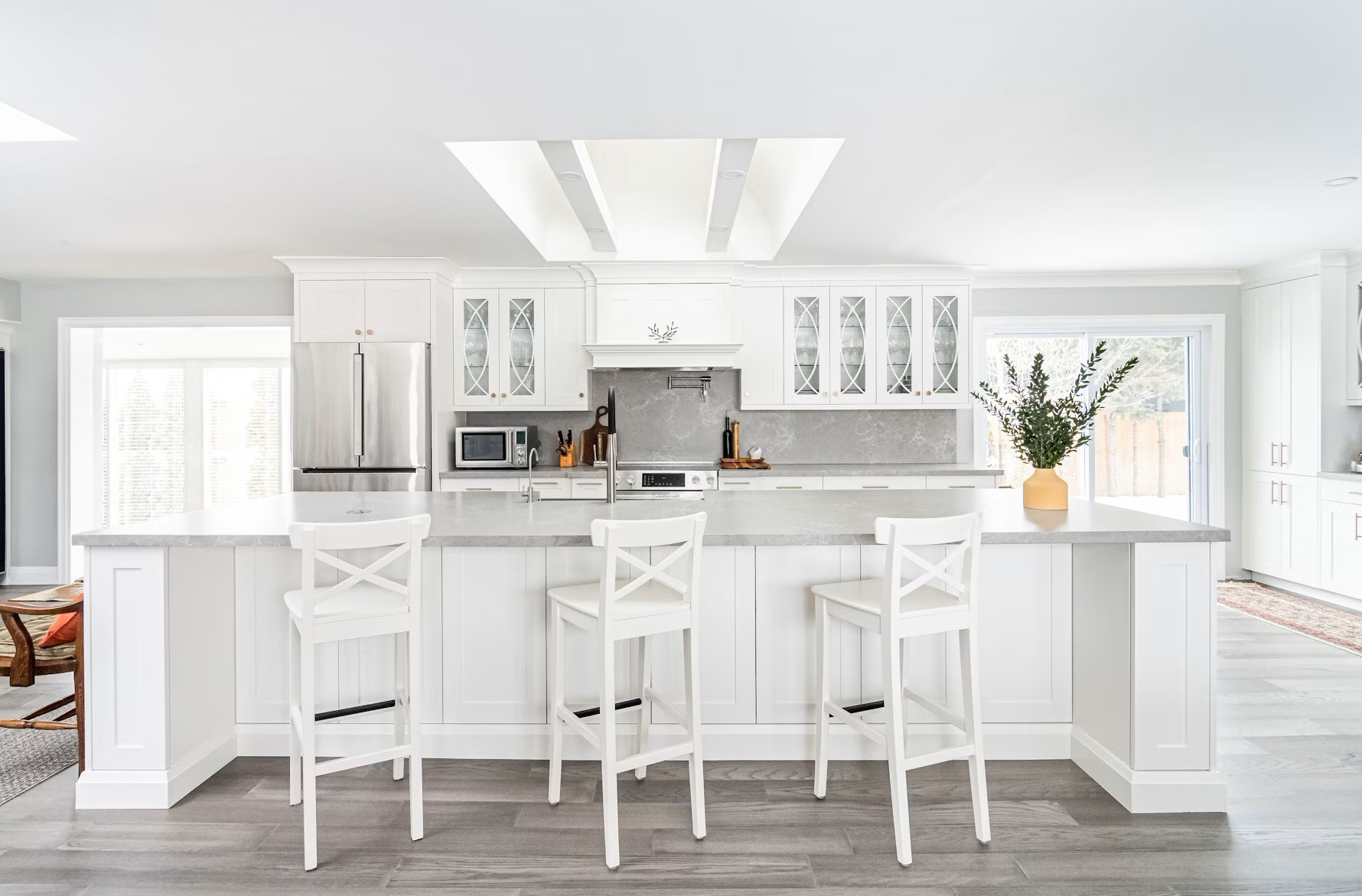 Réalisation n°3 du plan de travail Desert Silver en Quartz Silestone