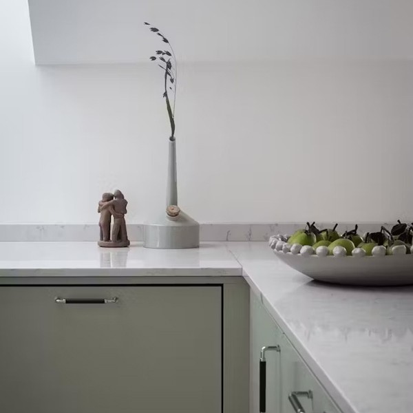 Réalisation n°1 du plan de travail Lagoon en Quartz Silestone