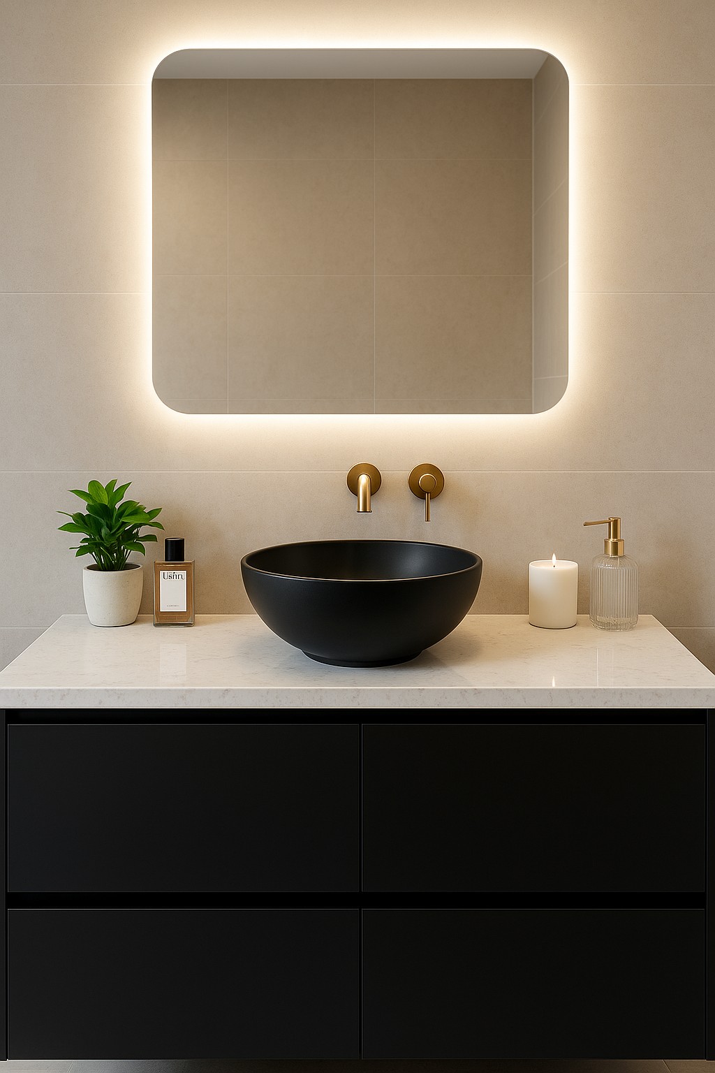 Réalisation n°3 du plan de travail Miami Vena en Quartz Silestone