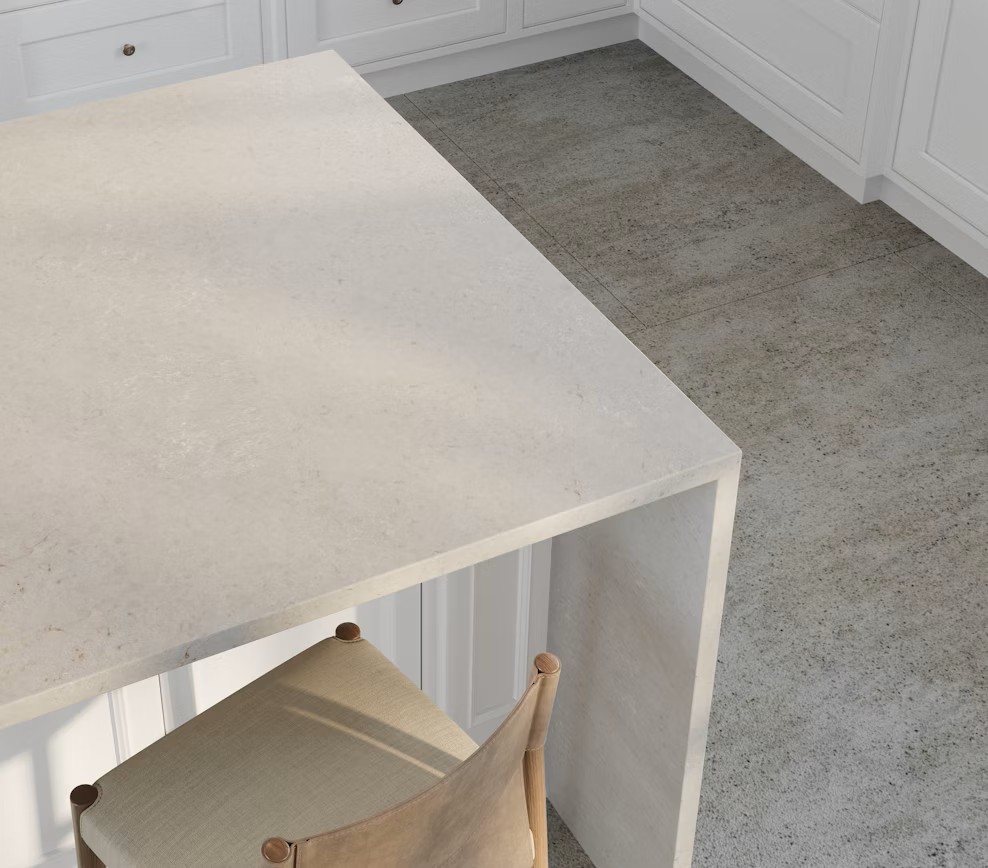 Réalisation n°2 du plan de travail Motion Grey en Quartz Silestone
