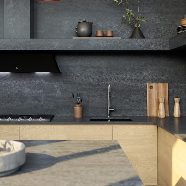 Réalisation n°1 du plan de travail RAW D en Quartz Silestone