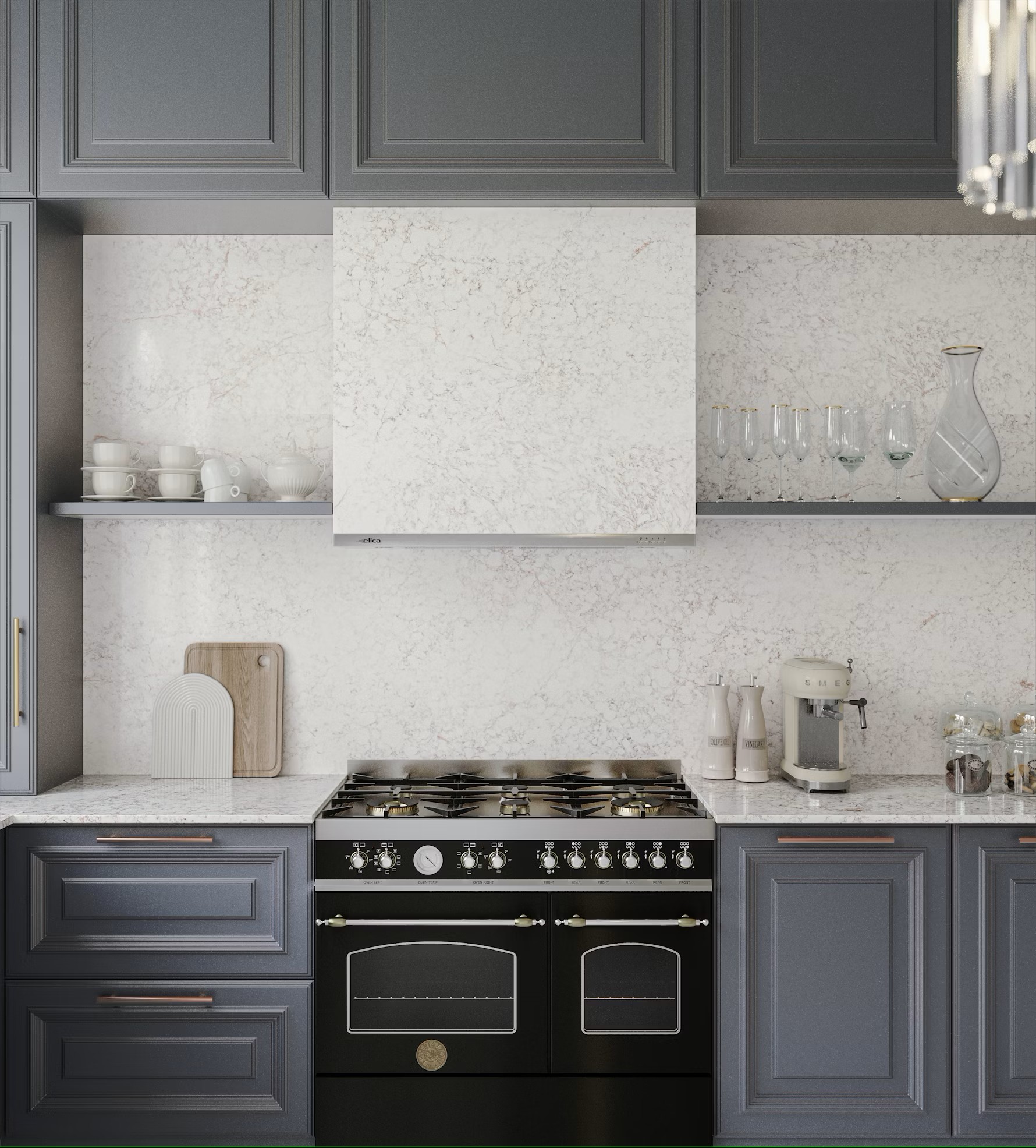 Réalisation n°3 du plan de travail Rivière Rose en Quartz Silestone