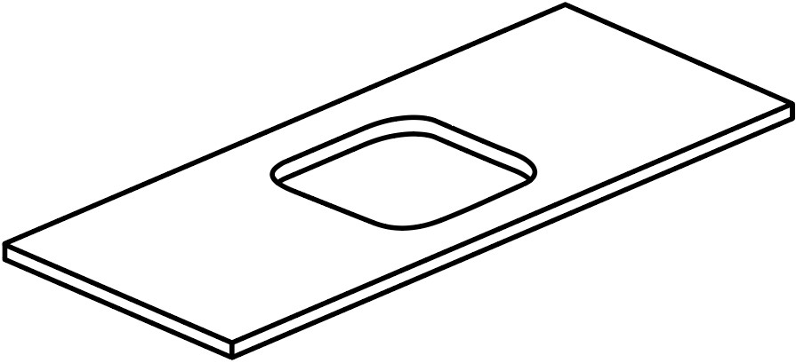 Découpe polie - Cuve sous plan