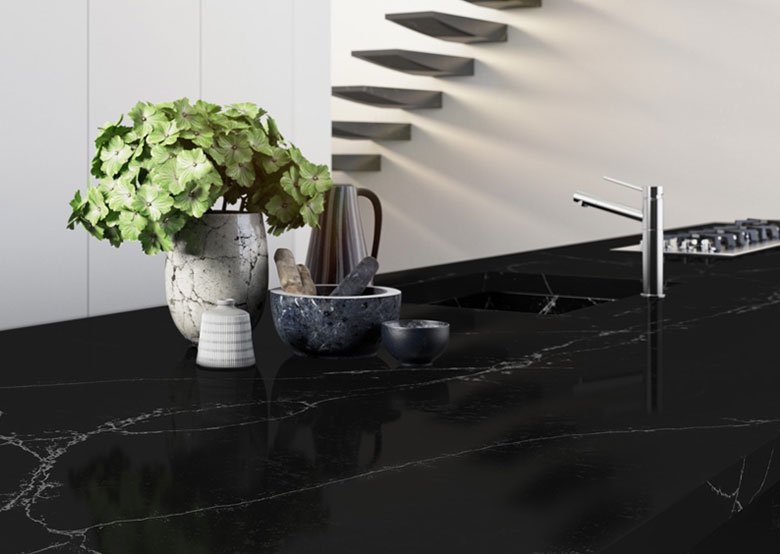 Picasso calacatta Quartz plan de travail cuisineQualité Pierreéchantillon 